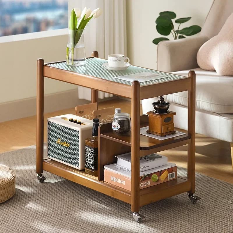 Sofa side table Tea table Coffee table Movable sofa side table Tea side cabinet Small table rack
