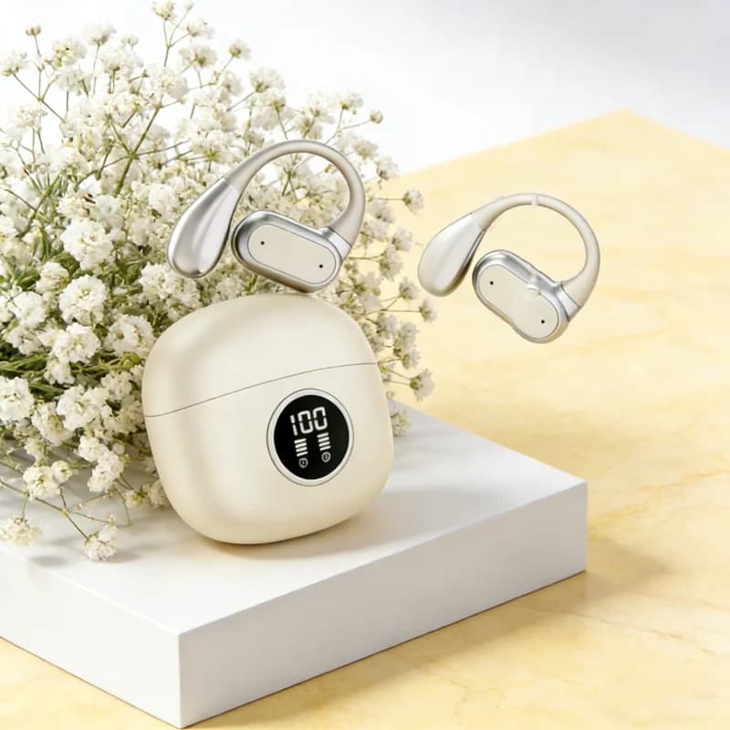 Nuove cuffie sportive TWS con clip, auricolari comodi e alla moda, musica con bassi profondi, auricolari a sospensione, compatibili con smartphone.