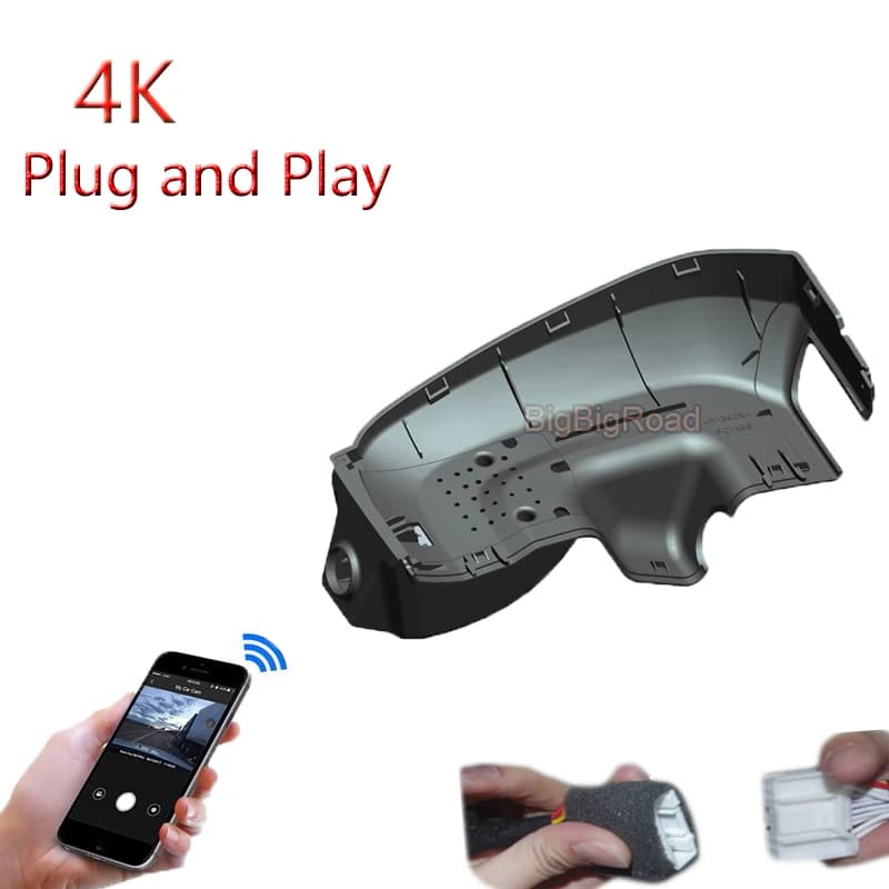 4K Plug And Play For Geely Emgrand GT GE BoRui 2018 2019 Version High Auto Wifi DVR Video Recorder FHD 2160P Dash Cam Camera