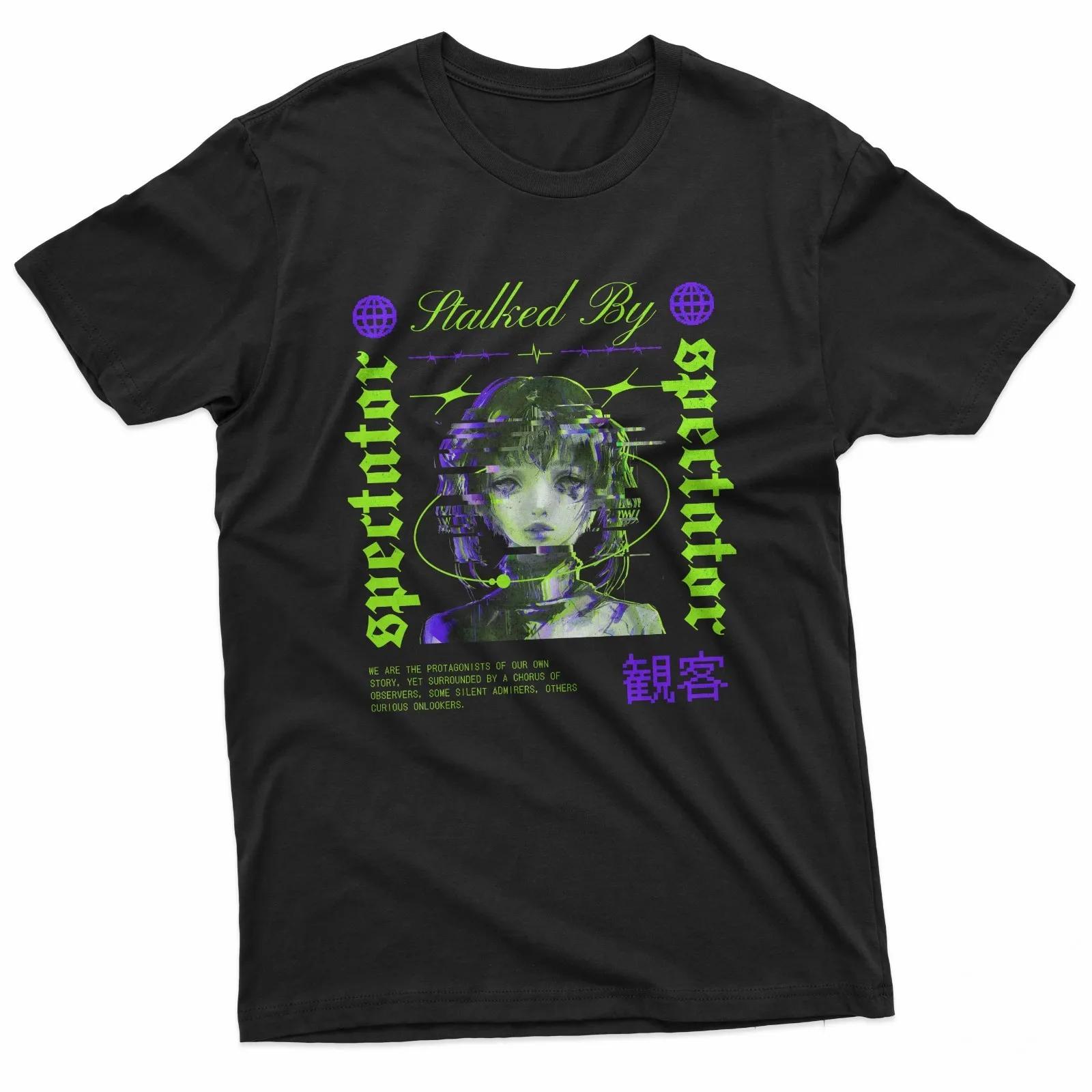 T-shirt streetwear Vaporwave con design Kanji