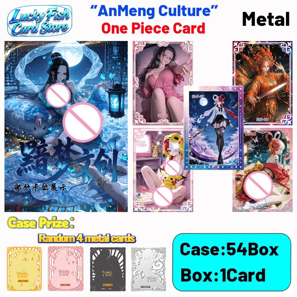 2026 Nuovo Gioco di Carte in Metallo One Piece AnMeng Club, Carte da Collezione di Luffy e Zoro, Carte Hobby da Collezione per Regali e Giocattoli per Bambini