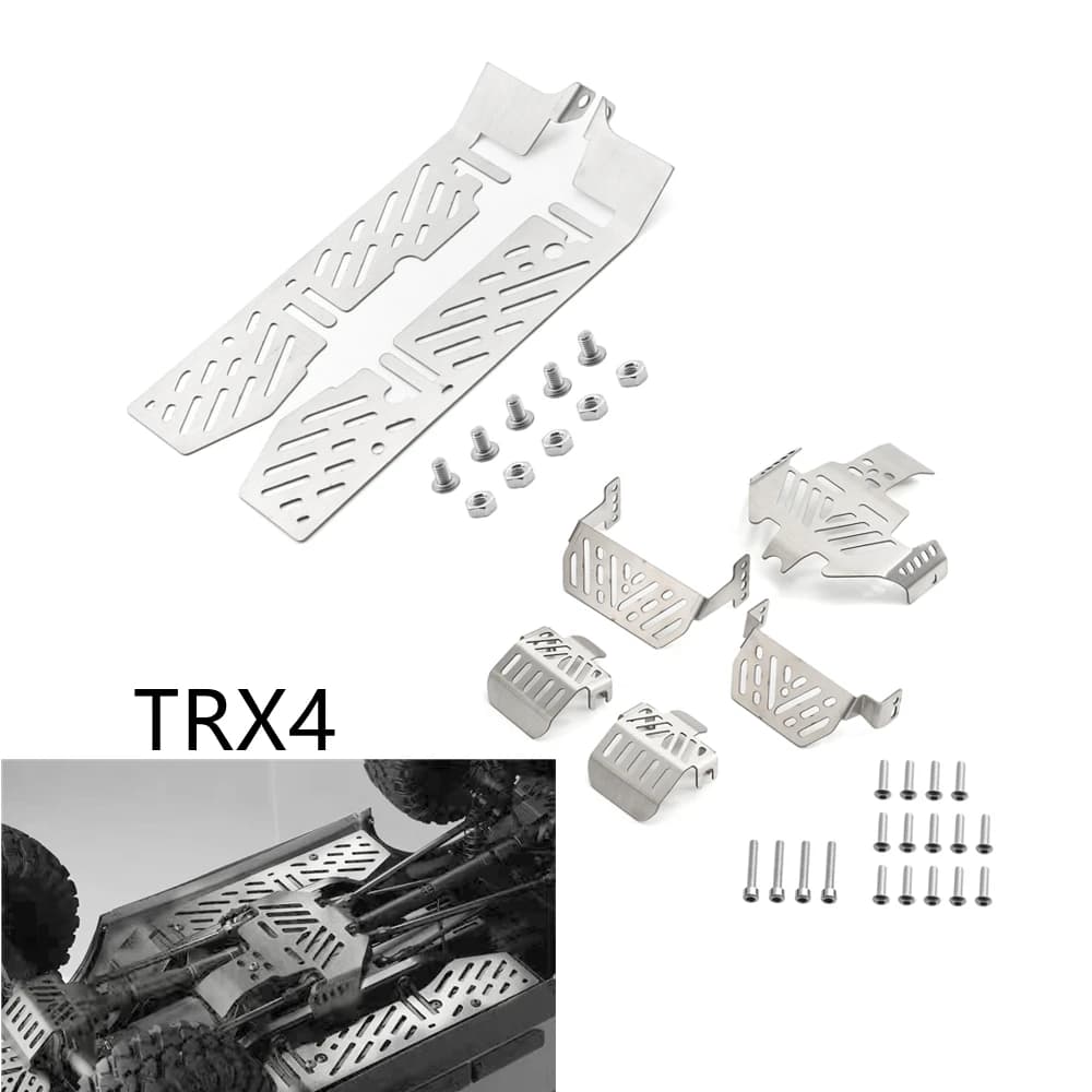 Piastra antiscivolo per telaio armatura in acciaio inossidabile TRX4 per Traxxas TRX4 Sport Body Defender