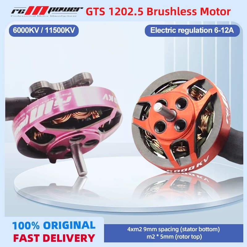 RCINPower GTS V2 1202.5 Brushless motor 11500KV 1-4S for RC Drone FPV Corse models Spare parts accessory FAI DA TE