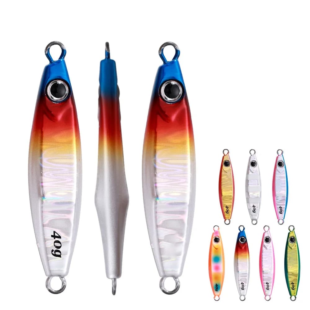 CASTFUN 40g 60g 80g 100g Esca da jigging lento Giappone Design Ocean Stinger Wing Lure Metal Jig