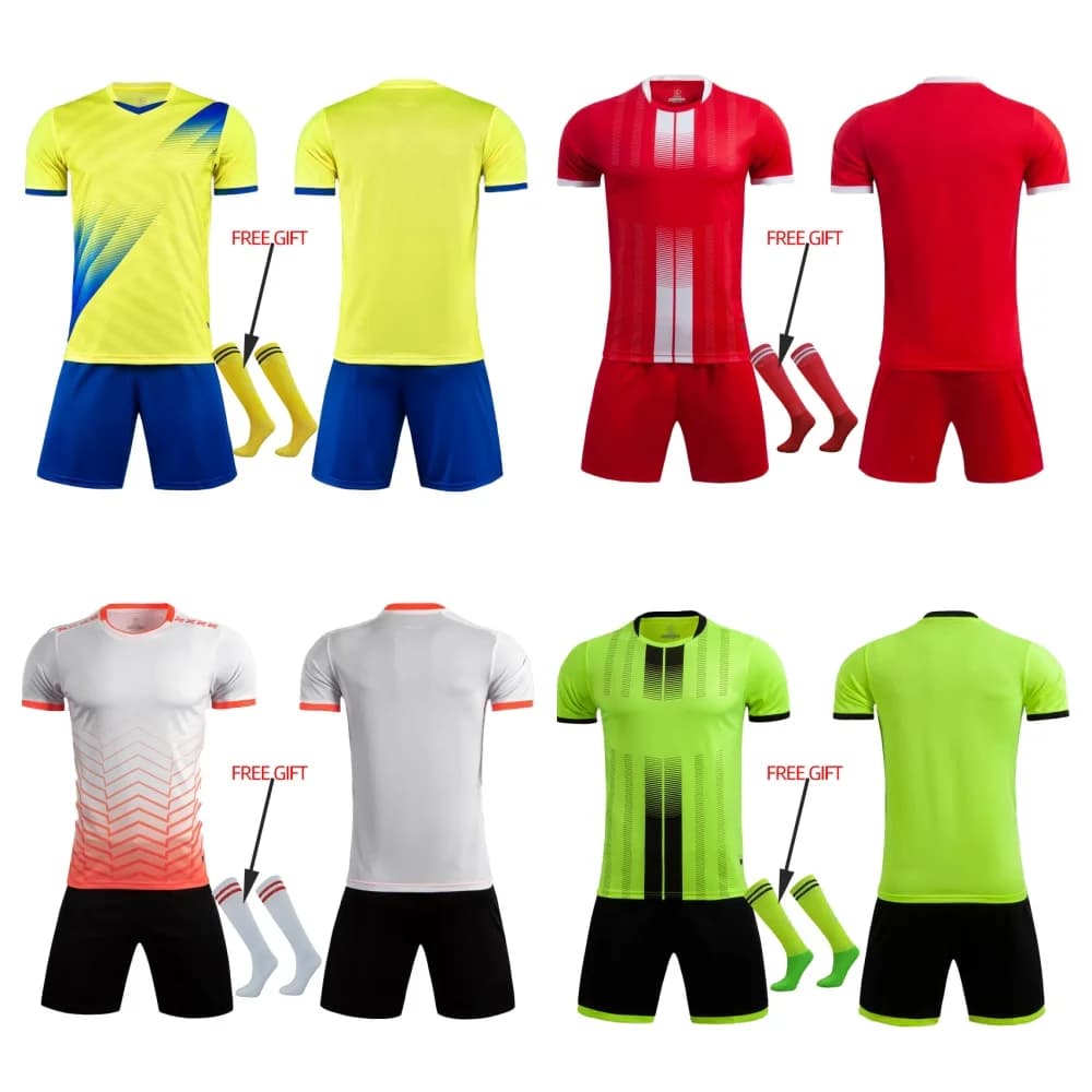 Maglia da calcio per bambini adulti uomo ragazzo personalizza divise da calcio Kit abbigliamento sportivo donna Futsal abbigliamento sportivo tuta da allenamento bambino