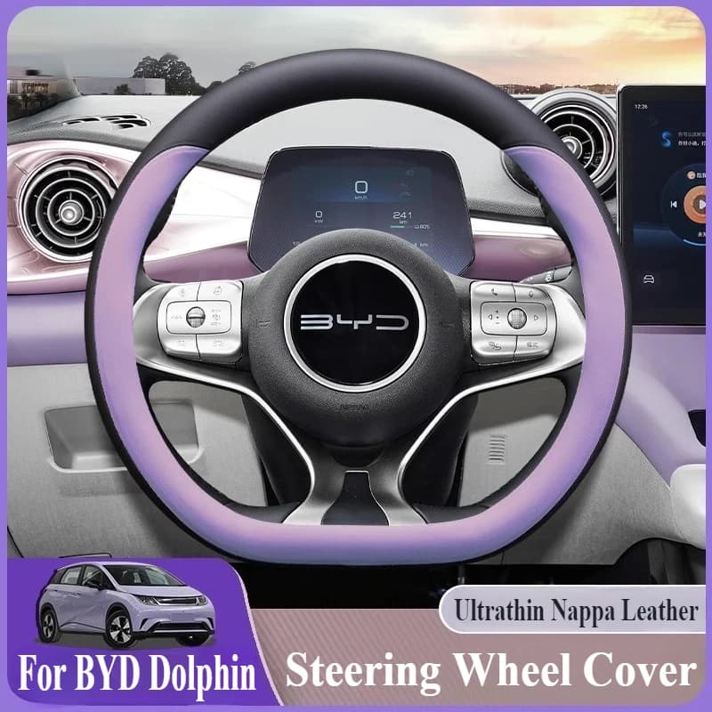 Per BYD Dolphin Coprivolante in pelle nappa ultrasottile Accessori interni modificati per auto antiscivolo universali per quattro stagioni