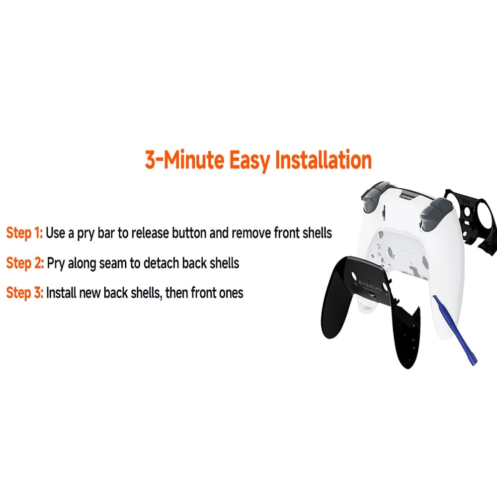 Accessorio 3-in-1 per Impugnatura Elite PS5 EDGE, Custodia Rimovibile Decorativa DS5Edge