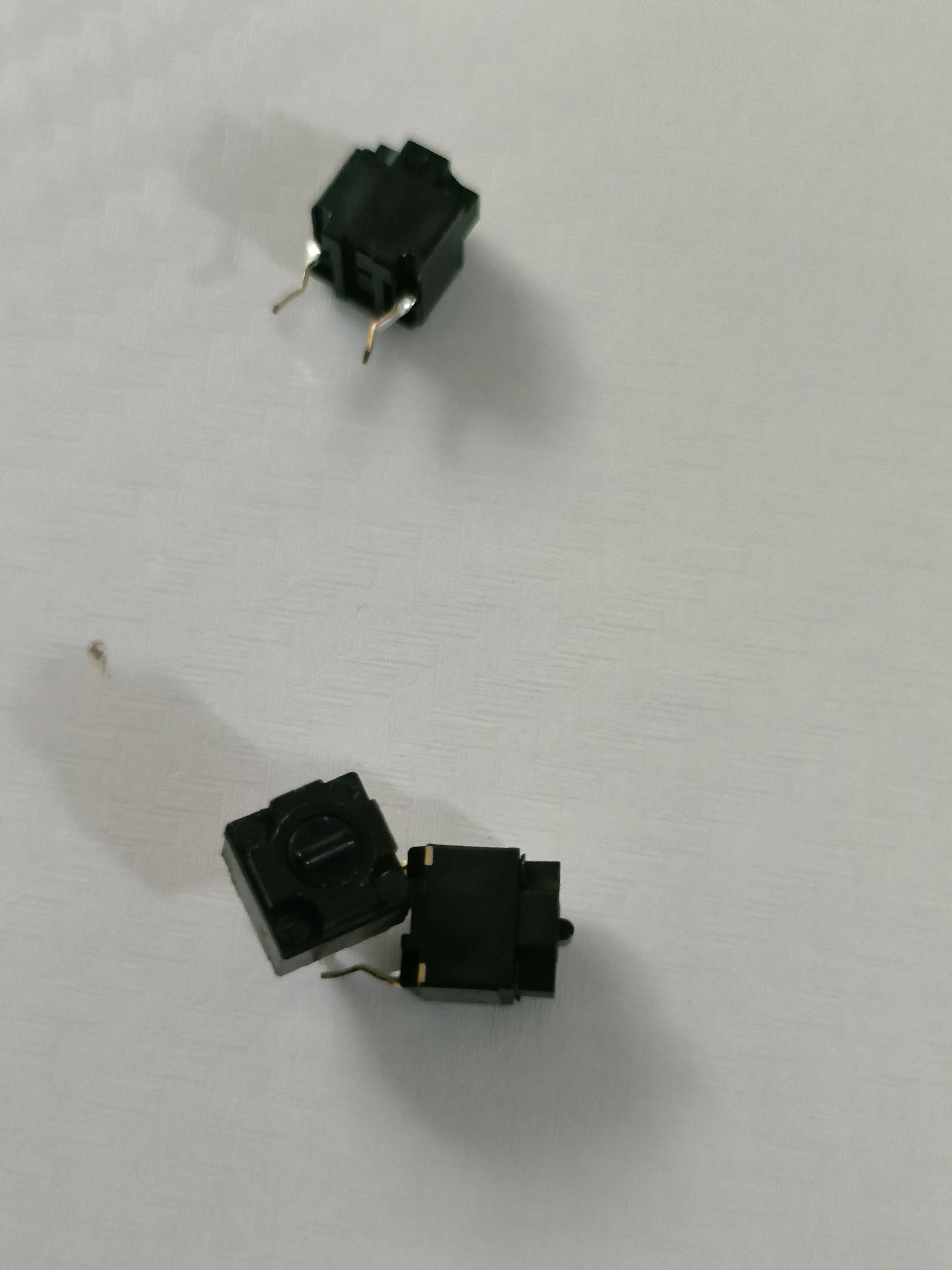 YYT 10PCS Square Mouse Click Switch EVQP0E07K Tastiera da gioco Punti neri Adatto per Microsoft Storm Shark