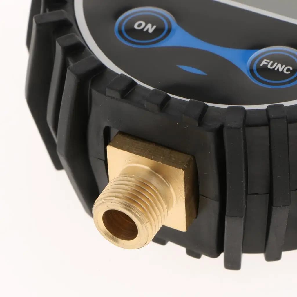Manometro Digitale per Gonfiaggio Pneumatici con Display LED, Attacco Aria Resistente per Gonfiaggio Pneumatici Auto e Pressione Pneumatici Moto