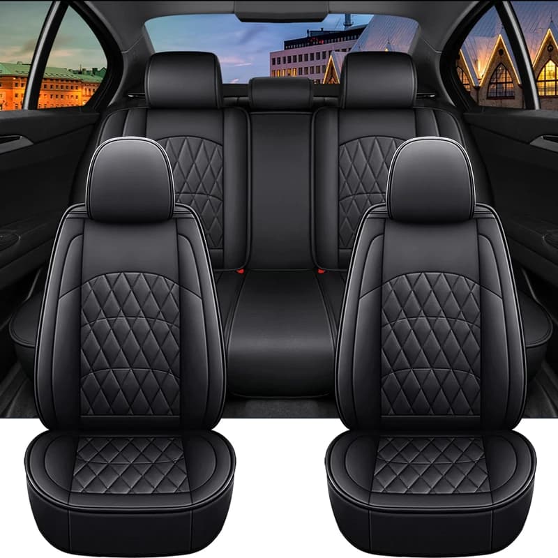 Coprisedili per auto universali in pelle PU a copertura totale per Mercedes Classe A W168 W169 W176 W177 A-Klasse A160 A180 Accessori auto