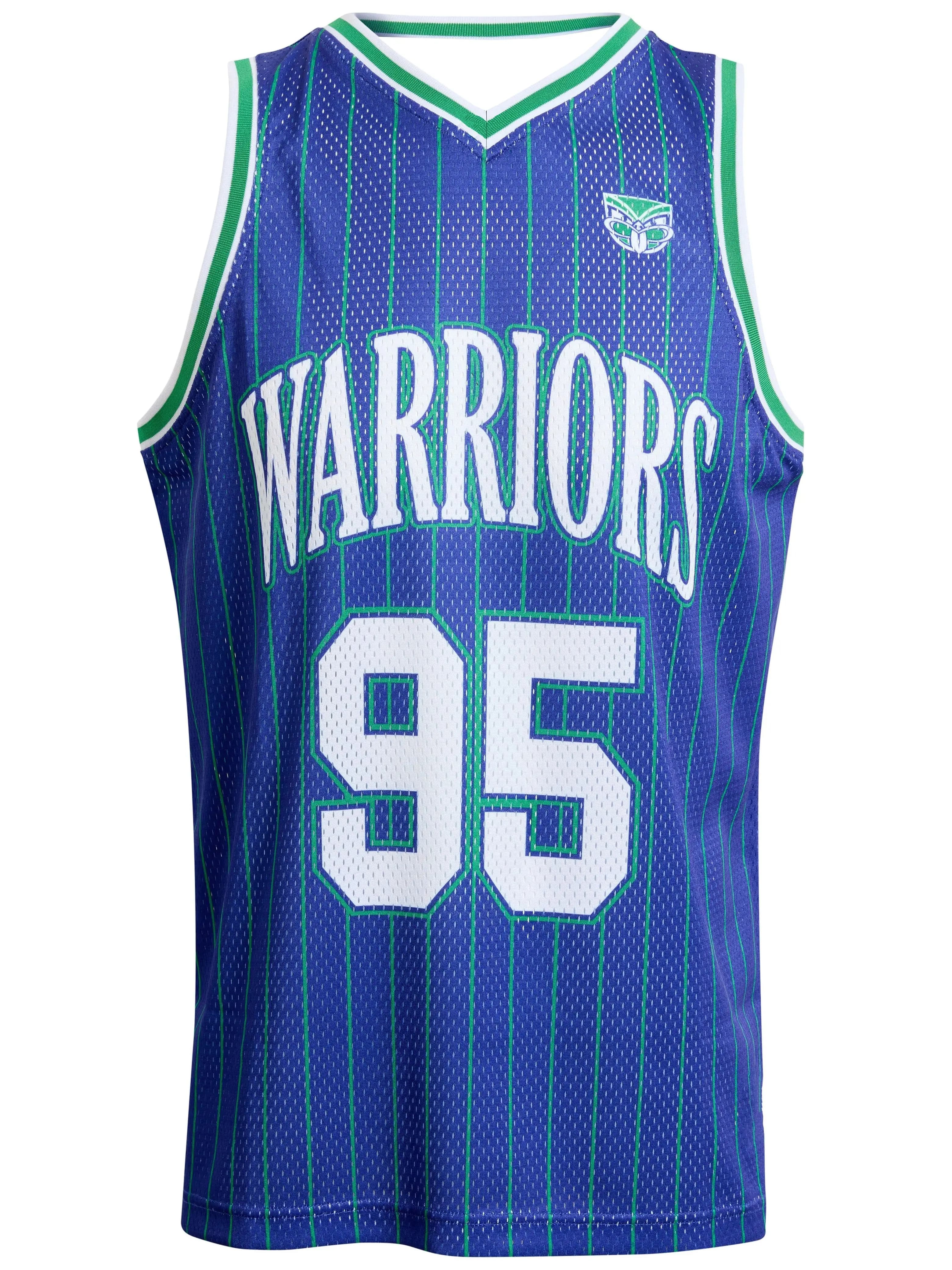 Maglia Senza Maniche New Zealand Warriors 95 Retro Heritage NRL Rugby League, Top Sportivo Traspirante da Uomo per Allenamento