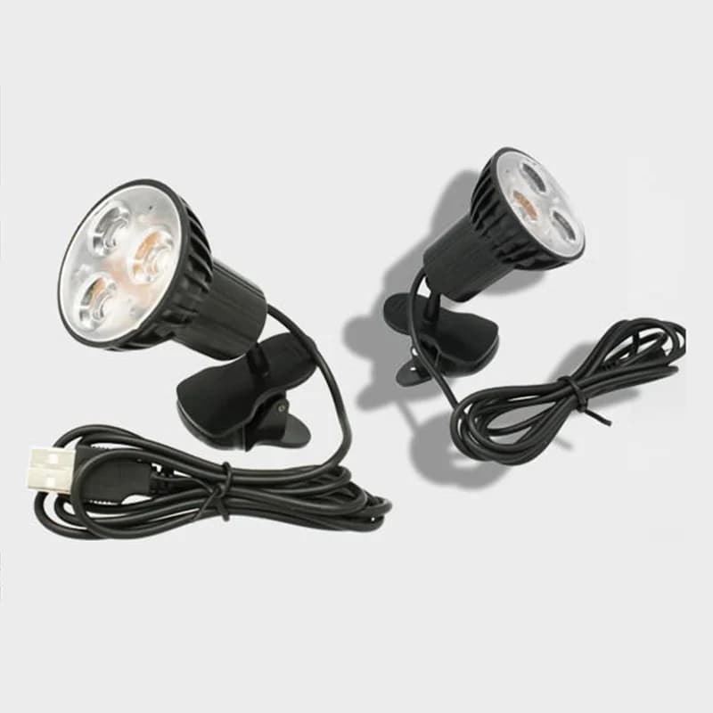 Nuovo Super Bright 3 LED Port Clip on Spot USB Light Lamp per Laptop PC Notebook nero