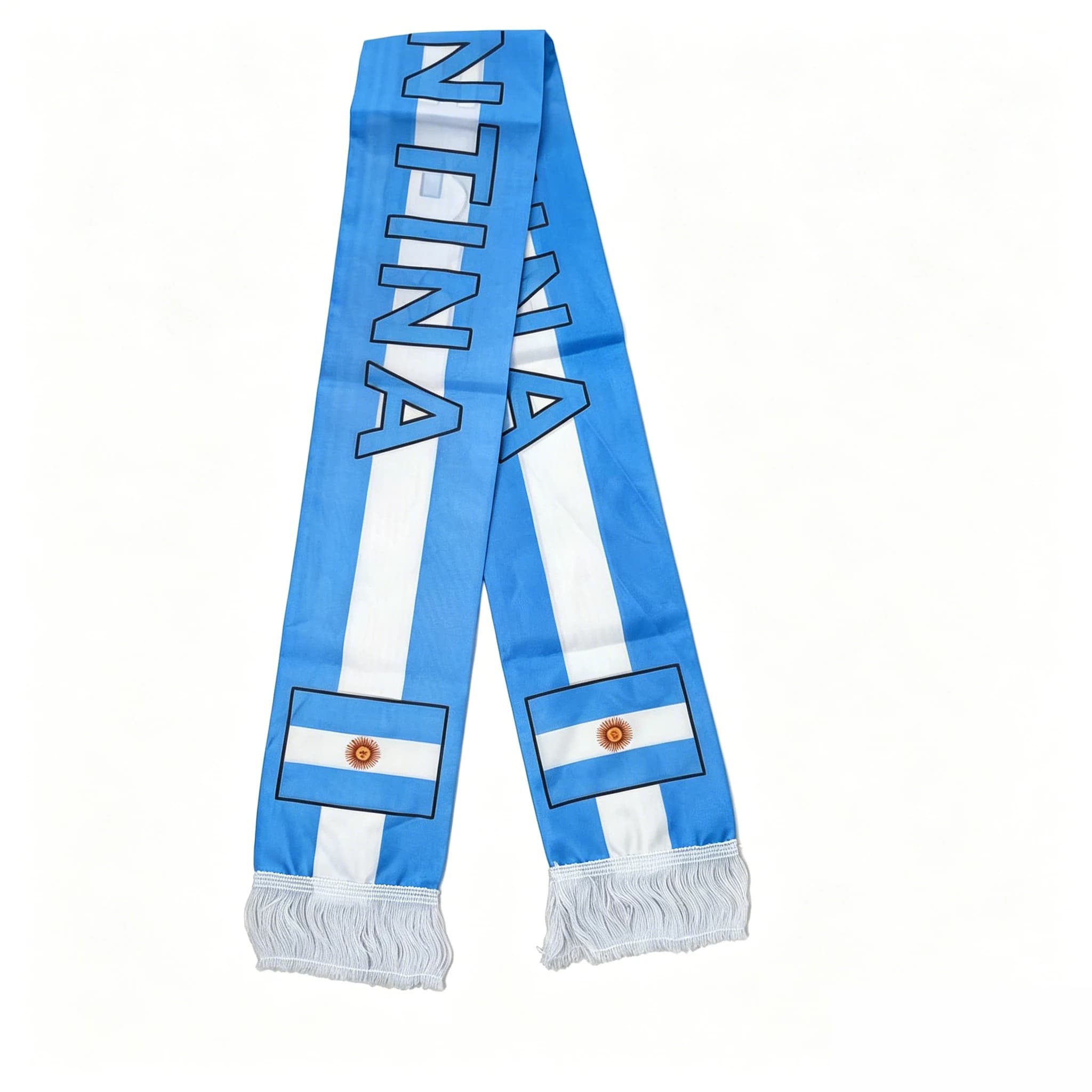 Flagicts 100% Stain 2026 Football Soccer Argentina Flags Scarf