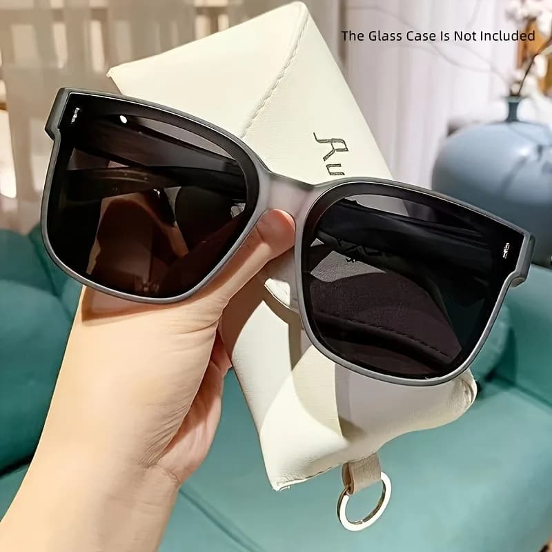 Occhiali da sole alla moda con montatura grande antiabbagliamento per uomo e donna, occhiali da sole alla moda da indossare sopra gli occhiali per la guida, la spiaggia e i viaggi
