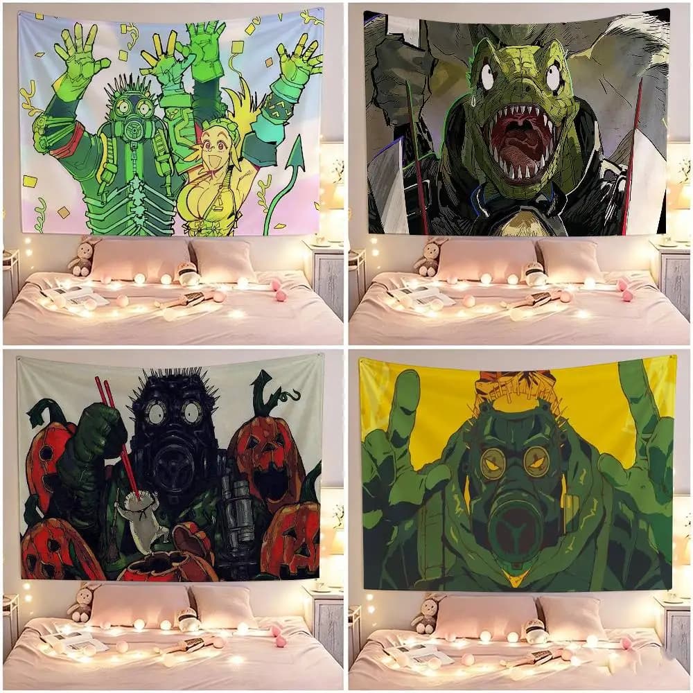 Nikaido Caiman Ebisu Flags Wall Hanging Tapestry Outdoor Garage Room Decorative flag Background Blanket