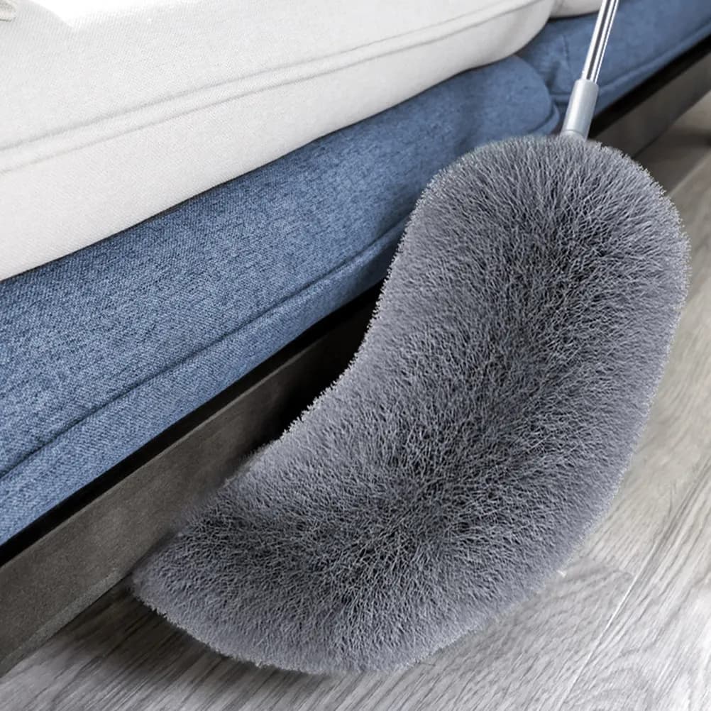 Set di 1 Spazzola Flessibile per Spolverare, per Casa, Ufficio, Auto e Cucina, con Manico Estensibile, Lavabile e Riutilizzabile