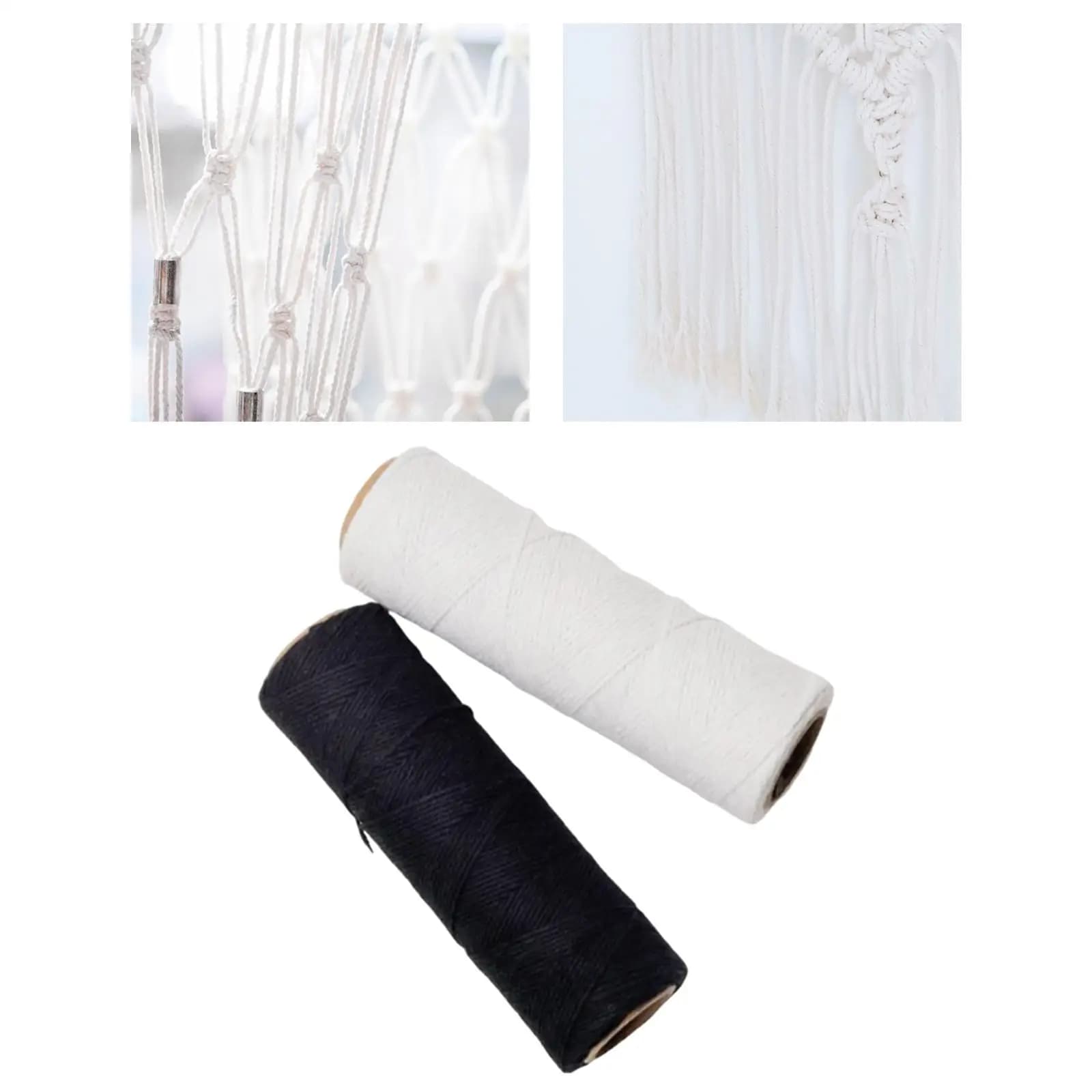 2Pcs Weaving Thread Loom Warp Thread Warp Yarn for Carpet, Tapestry, Rug, Blanket