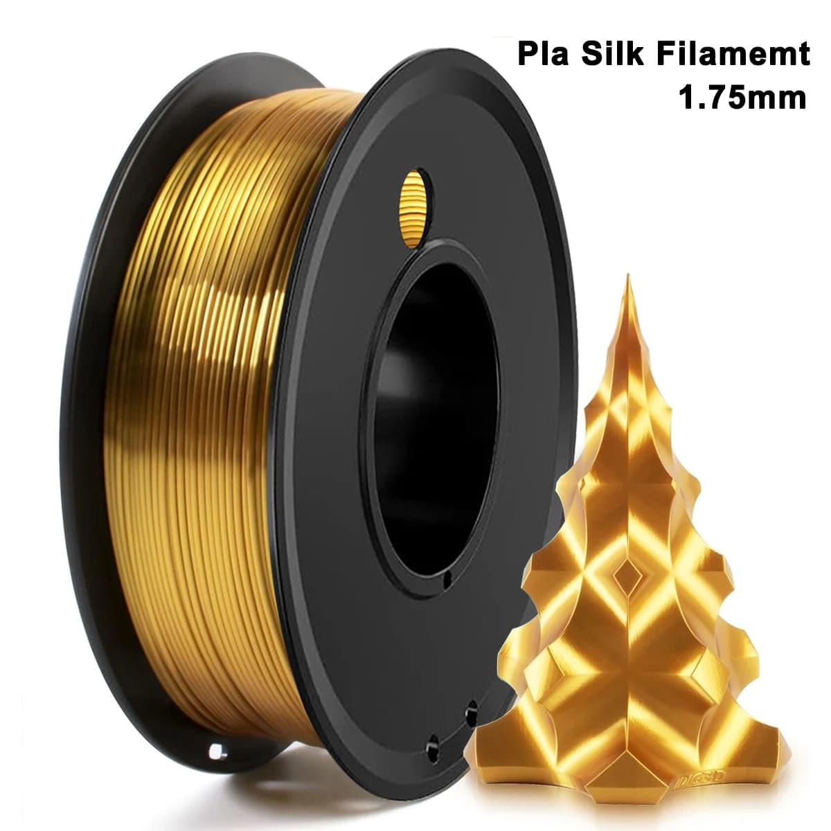 250g 500g 1kg Silk Gold PLA Filament 1.75mm 3D Printer Silk Material Gold Plate For 3D Printer Wire Filament Vacuum Packing