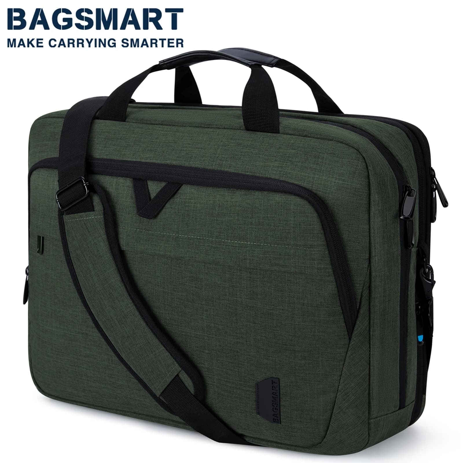 Custodia per Laptop espandibile grande da 17.3 pollici borsa a tracolla per Computer impermeabile intelligente borsa a tracolla per Notebook valigetta antifurto