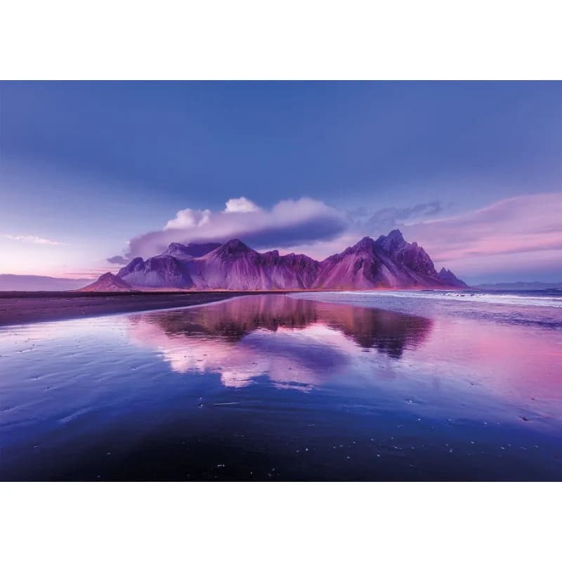 Puzzle per Adulti 70*50cm, 1000 Pezzi, Serie di Dipinti Famosi Montagna Vestrahorn, Giochi Educativi e Artigianali