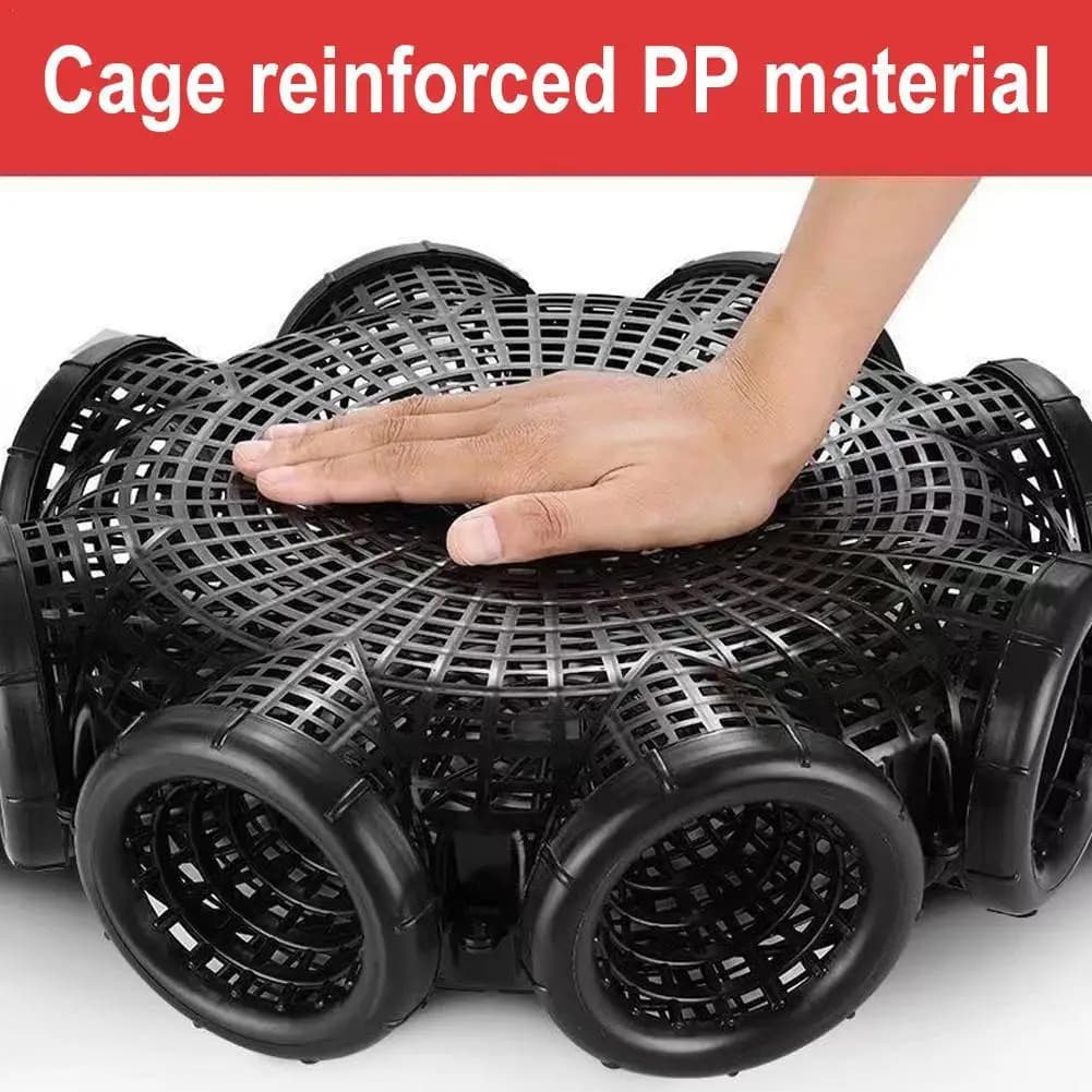 Pieghevole gamberi Catcher Casting Fish Network granchio gamberi gamberetti odore anguille trappole Mesh per rete da pesca Tackle Cage plastica