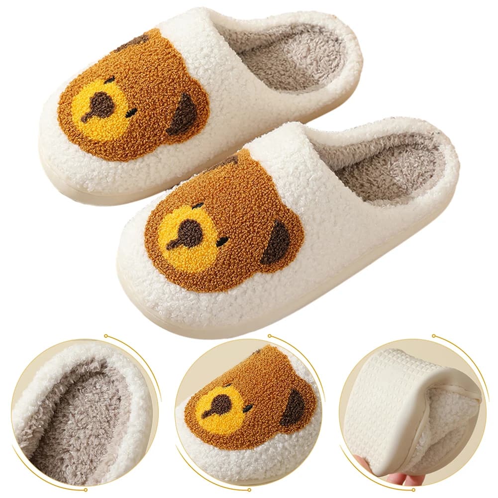 Pantofole da orso carino Scarpe da casa invernali soffici Pantofole invernali da donna leggere Pantofole da camera Pantofole da casa morbide e accoglienti in peluche