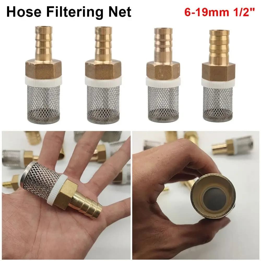 1 Piece New Wire Mesh in 6-19mm 1/2" Brass for Tube, for Self-washing, Ironing Pump and Garden Irrigation