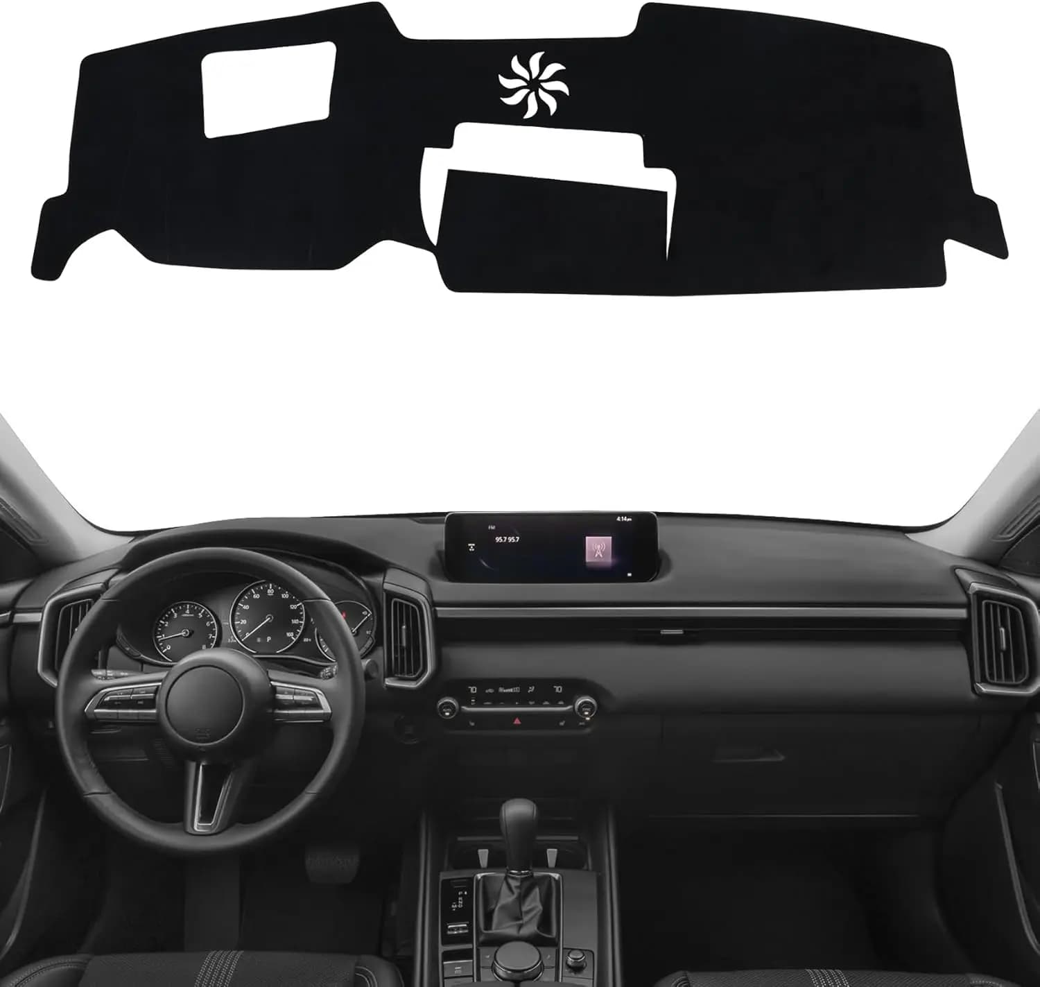 Dashboard for Mazda 2023-2025 2026 CX-50 CX50 Accessories (with HUD) Black flannel material non-slip mat