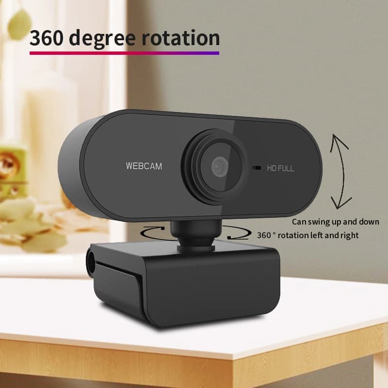 Webcam HD 1080P with plug USB camera swivel for PC Mac Laptop Live Video Phone Conference Work Mini Computer