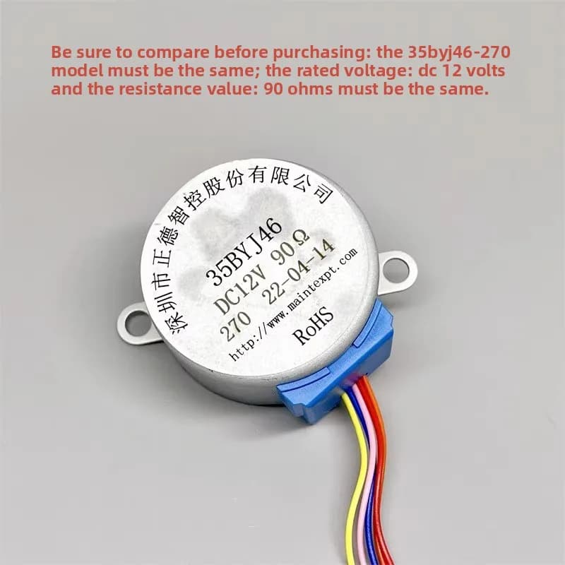Adatto per Xiaomi condizionatore d'aria pendolo motore eolico 35BYJ46 motoriduttore passo-passo DC 12V 90 ohm