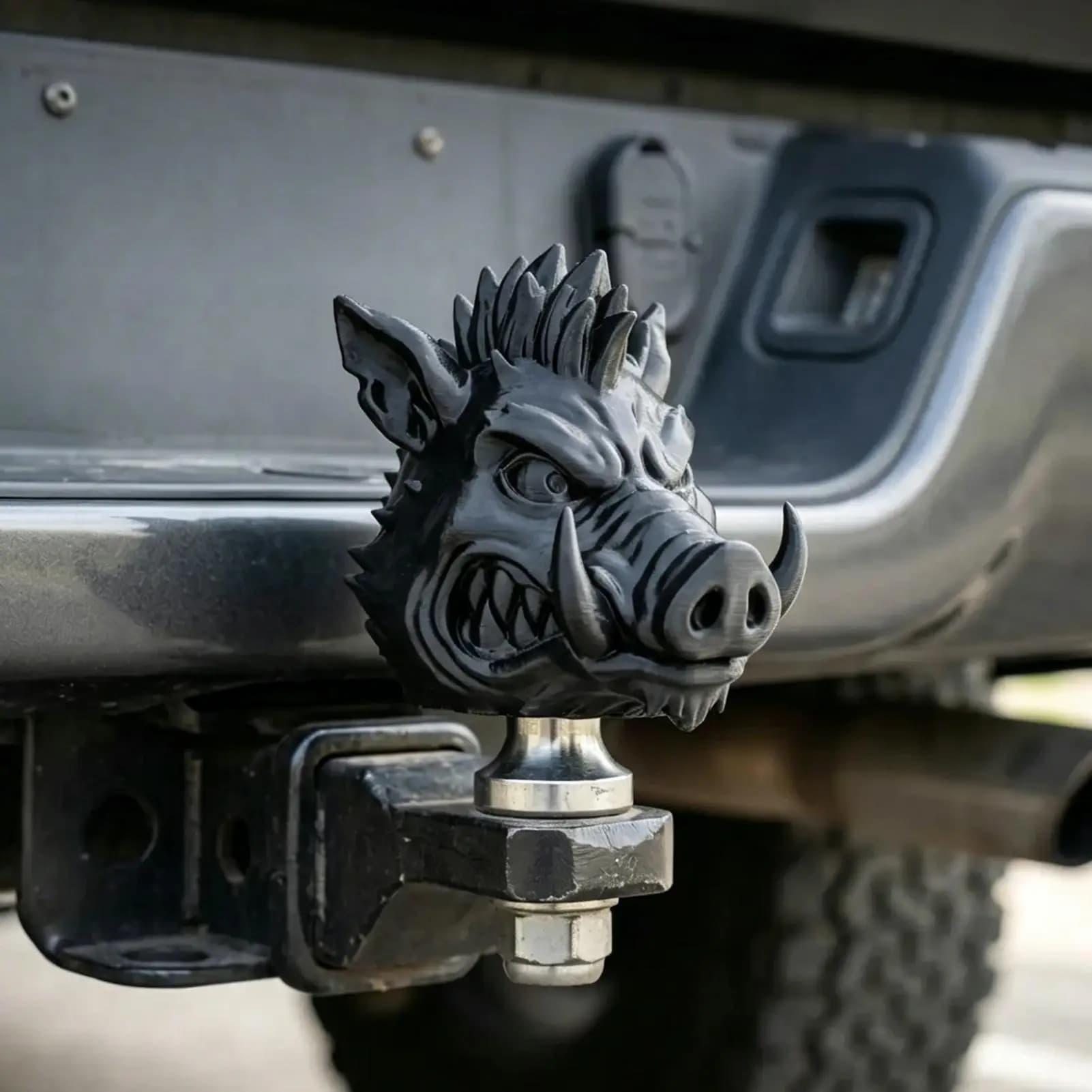 Bison Shape Towing Coupling Protector Trailer Hitch Cover Waterproof Hitch Covers Trailer Hitch Ball Cover for Trailer Truck RV