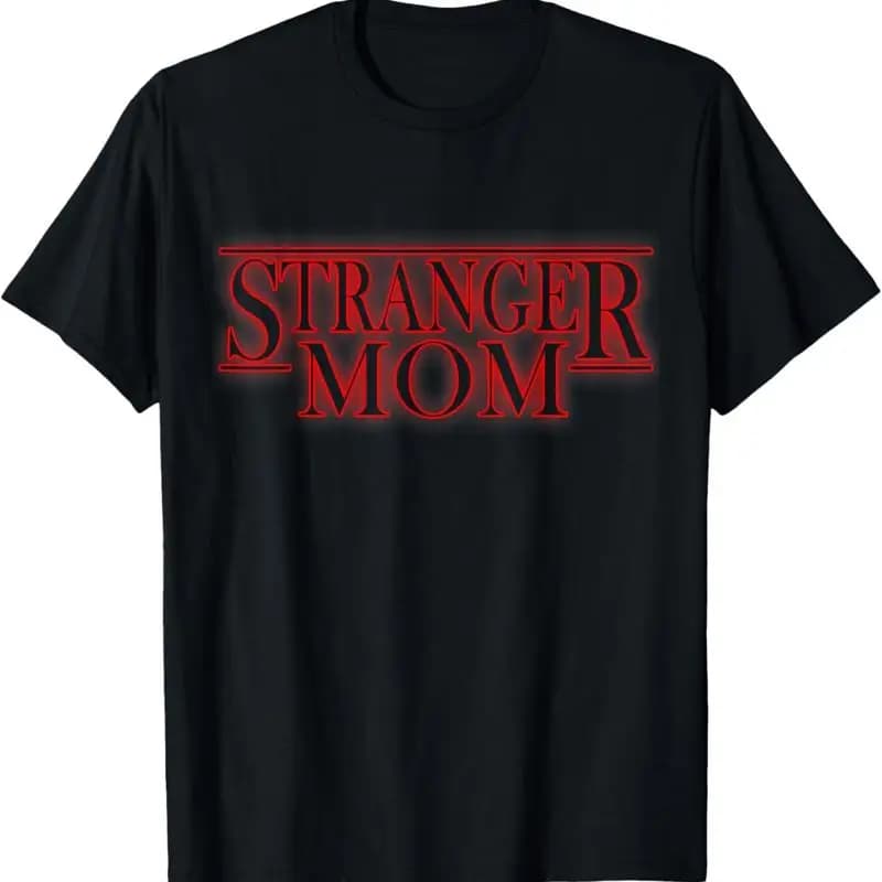 Maglietta divertente per la festa della mamma parodia di Stranger Mom