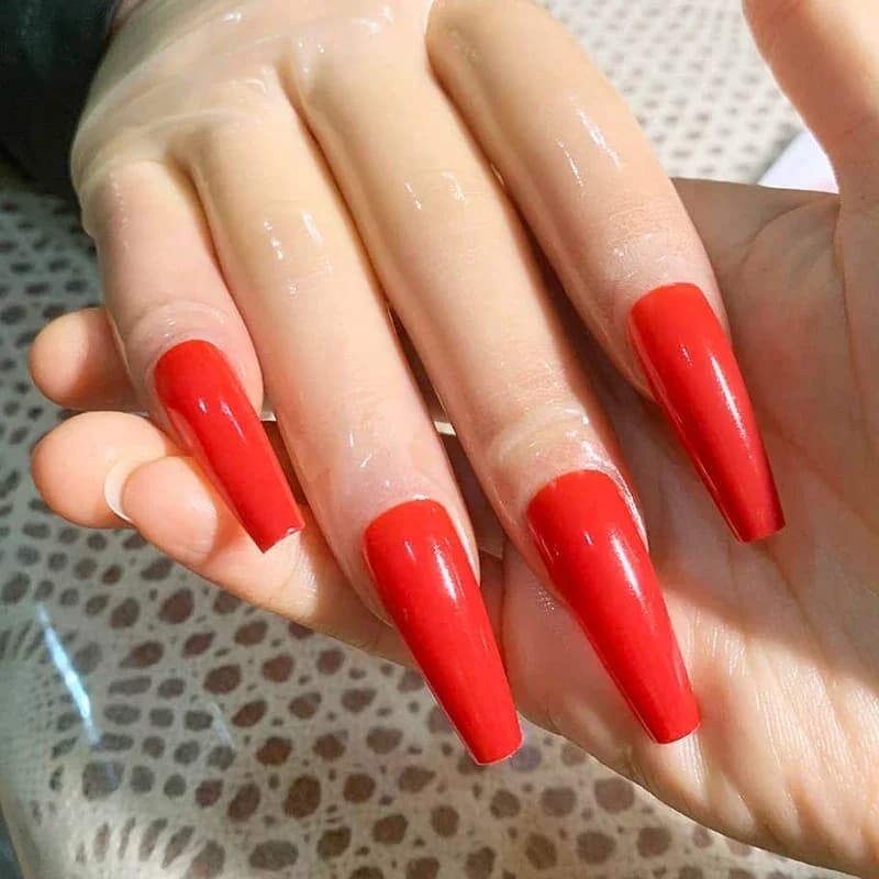 Guanti in Lattice Trasparenti Ultra Sottili 0,2mm con Unghie Lunghe, Elastici e Lucidi, per Manicure e Cosplay Anime