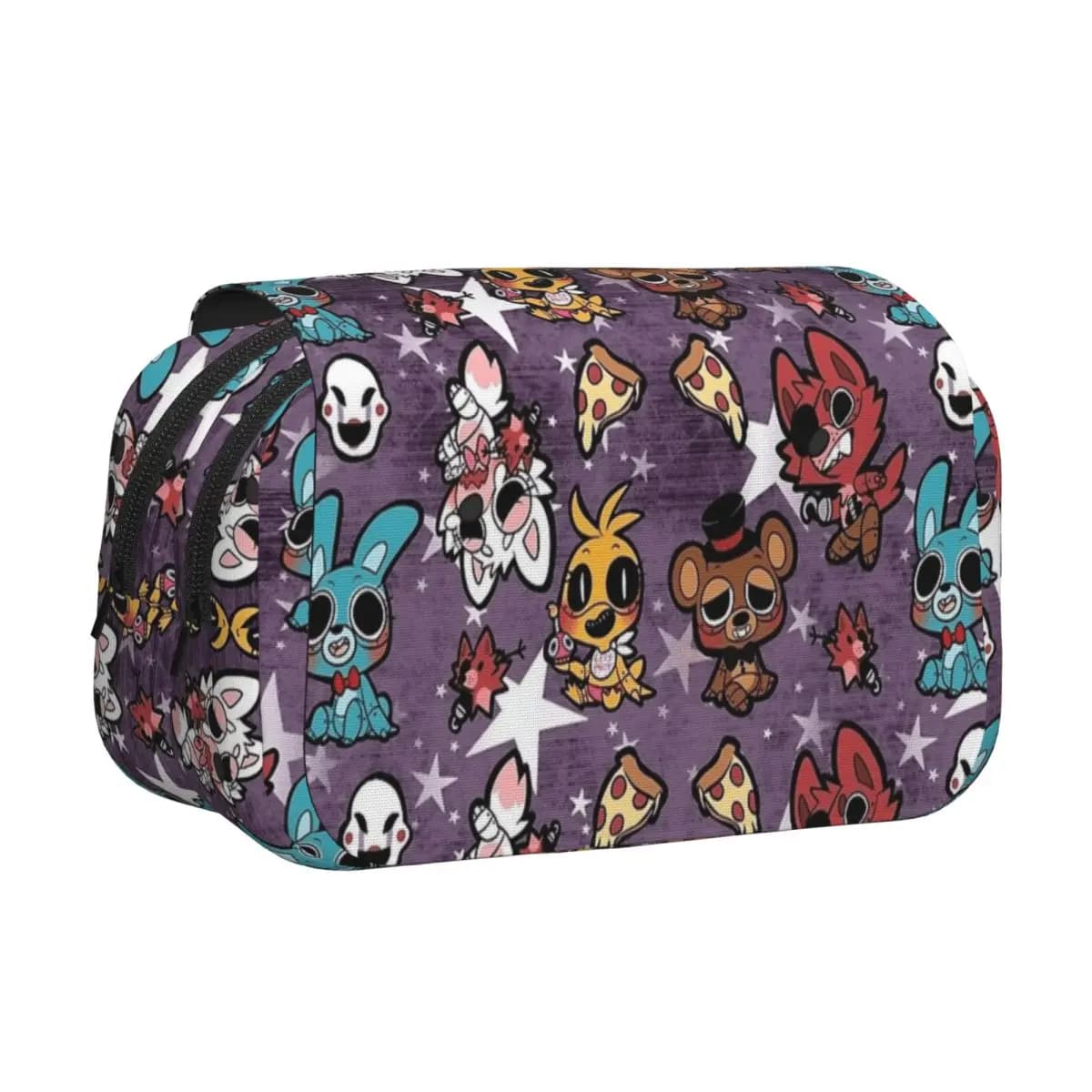 Astuccio Doppio a Conchiglia FNAF At Freddys, Portapenne per Bambini, Borsa per Studenti, Regali Scolastici, Cancelleria