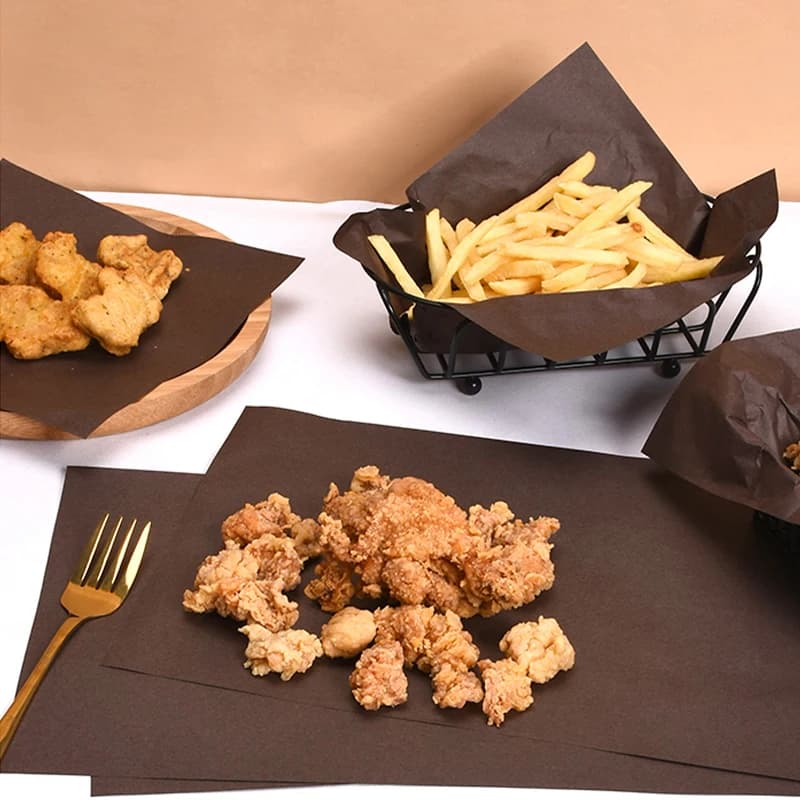 100 pezzi di carta cerata a prova di olio impermeabile per imballaggio alimentare hamburger patatine fritte pane sandwich carta da imballaggio carta da forno strumenti di cottura
