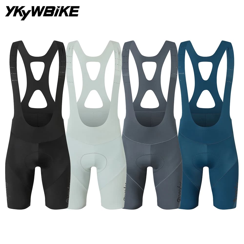 YKYWBIKE Men Cycling Bib Short Italy Interface Padding 7 Hours Riding Summer Road Bike Bibs Pants Seamless Bicycle Shorts Bib