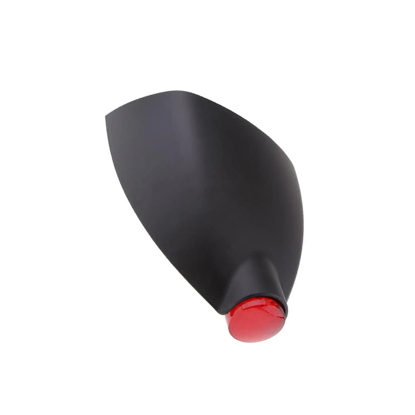 Copri cappuccio sedile posteriore moto per luce LED per Cafe Racer - Nero opaco
