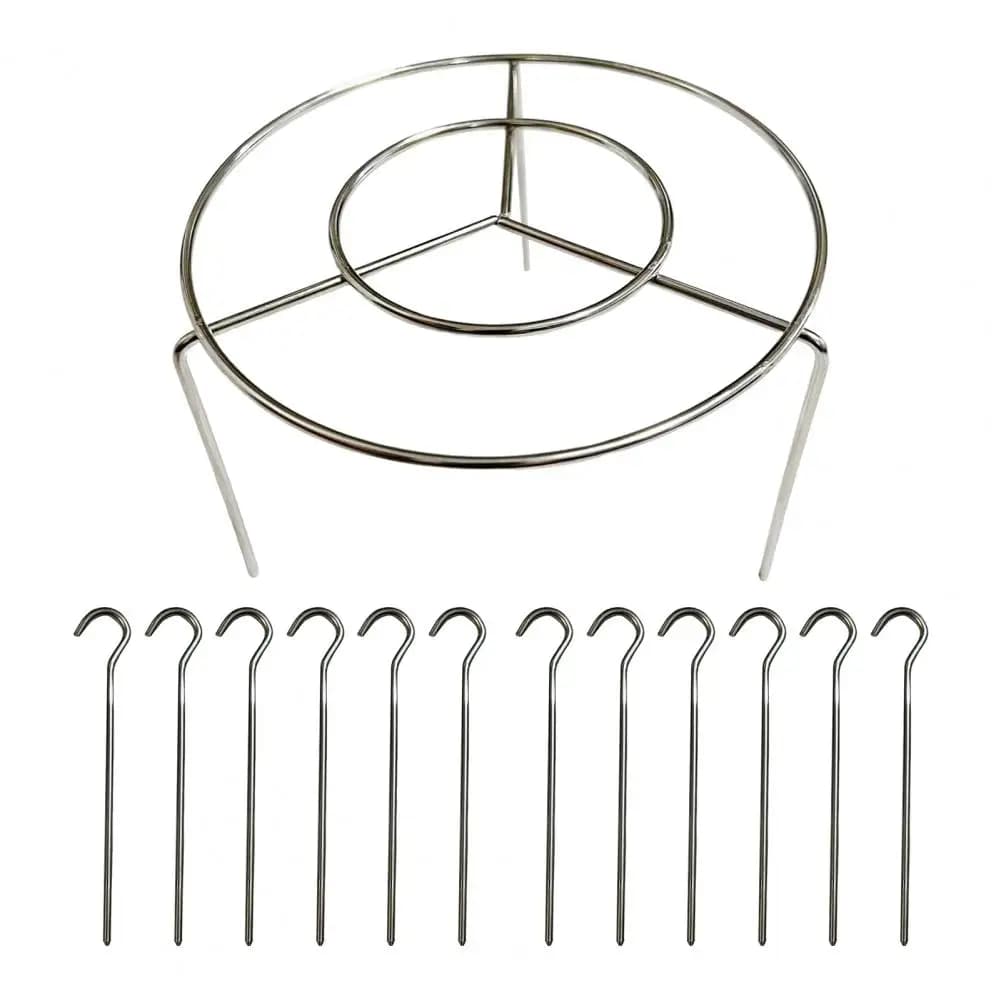 Griglia verticale per spiedini Supporto per spiedini per friggitrice ad aria in acciaio inossidabile per grigliare Kabobs Supporto verticale per gli amanti del barbecue a casa