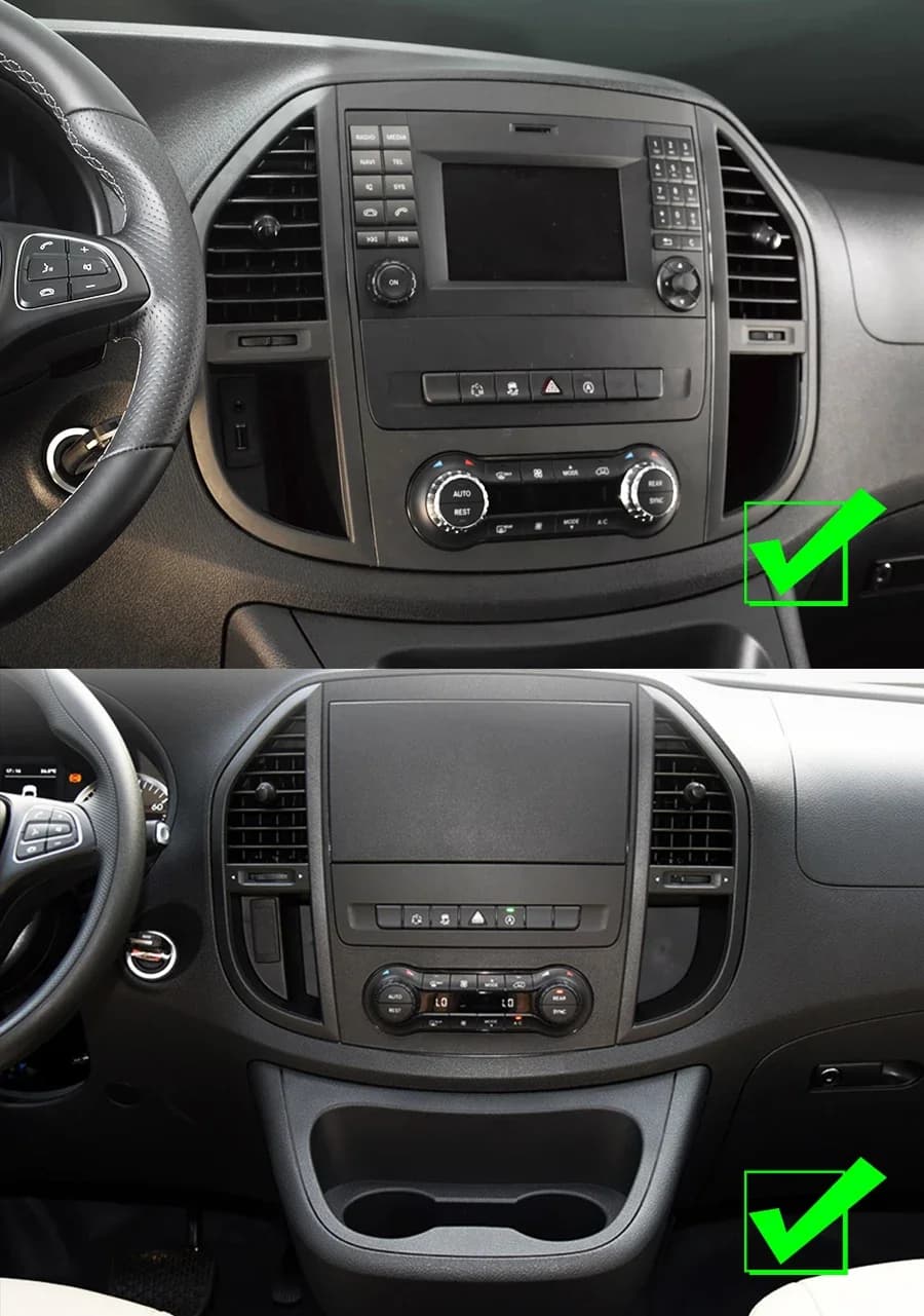 Android 13 da 13.3 pollici Radio Coche con Bluetooth per Benz Vito W447 2014 2015 2016 2017 2018 2019 2020 2021 Lettore GPS Multimediale