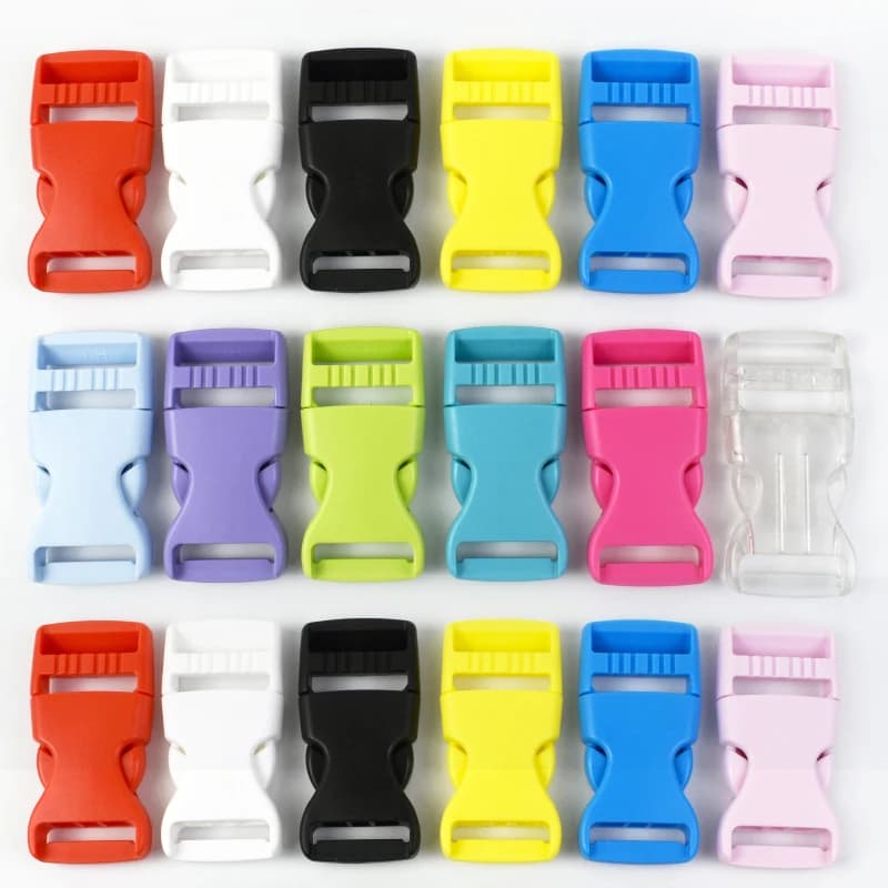 5/10 Pezzi Fibbie a Sgancio Rapido da 10-38mm per Cinghie di Zaini, Chiusure per Borse, Fibbie per Cinture, Chiusure a Scatto per Bagagli, Bottoni a Scatto in Plastica