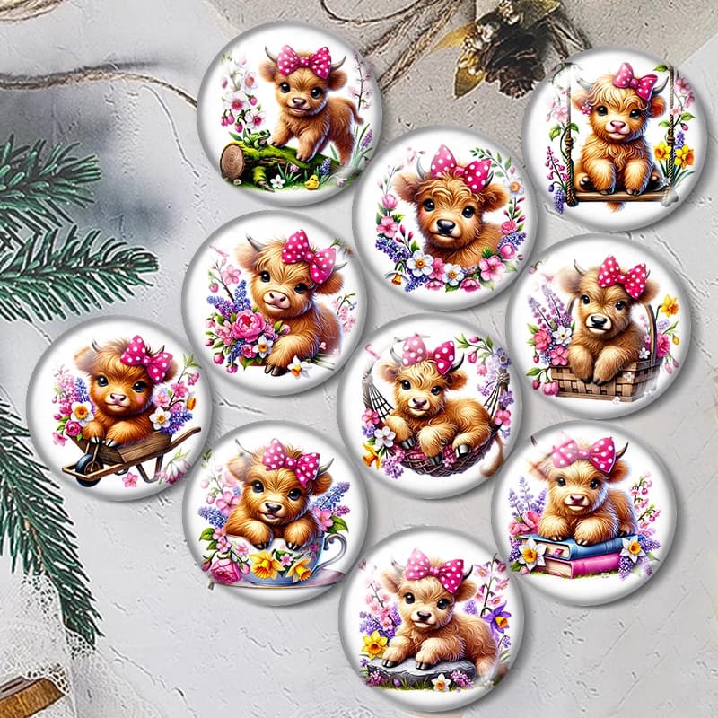 Garden Animal Shaped Glass Cabochon (Smooth) 12/18/20/25mm for bracelets, pendants, rings, earrings and components for jewelry creation