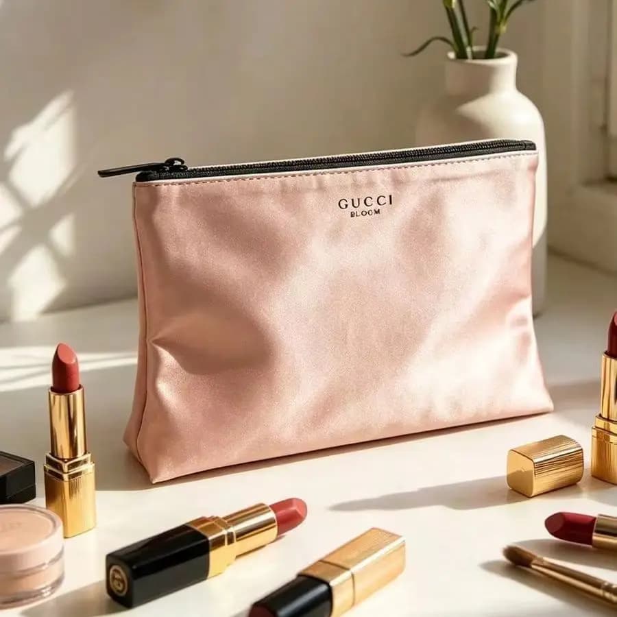 YSL Sweet Design Women Storage Bag Easy To Carry Fresh Charming Appearance For Business Trip Daily Use Cosmetic Sample Storage L
