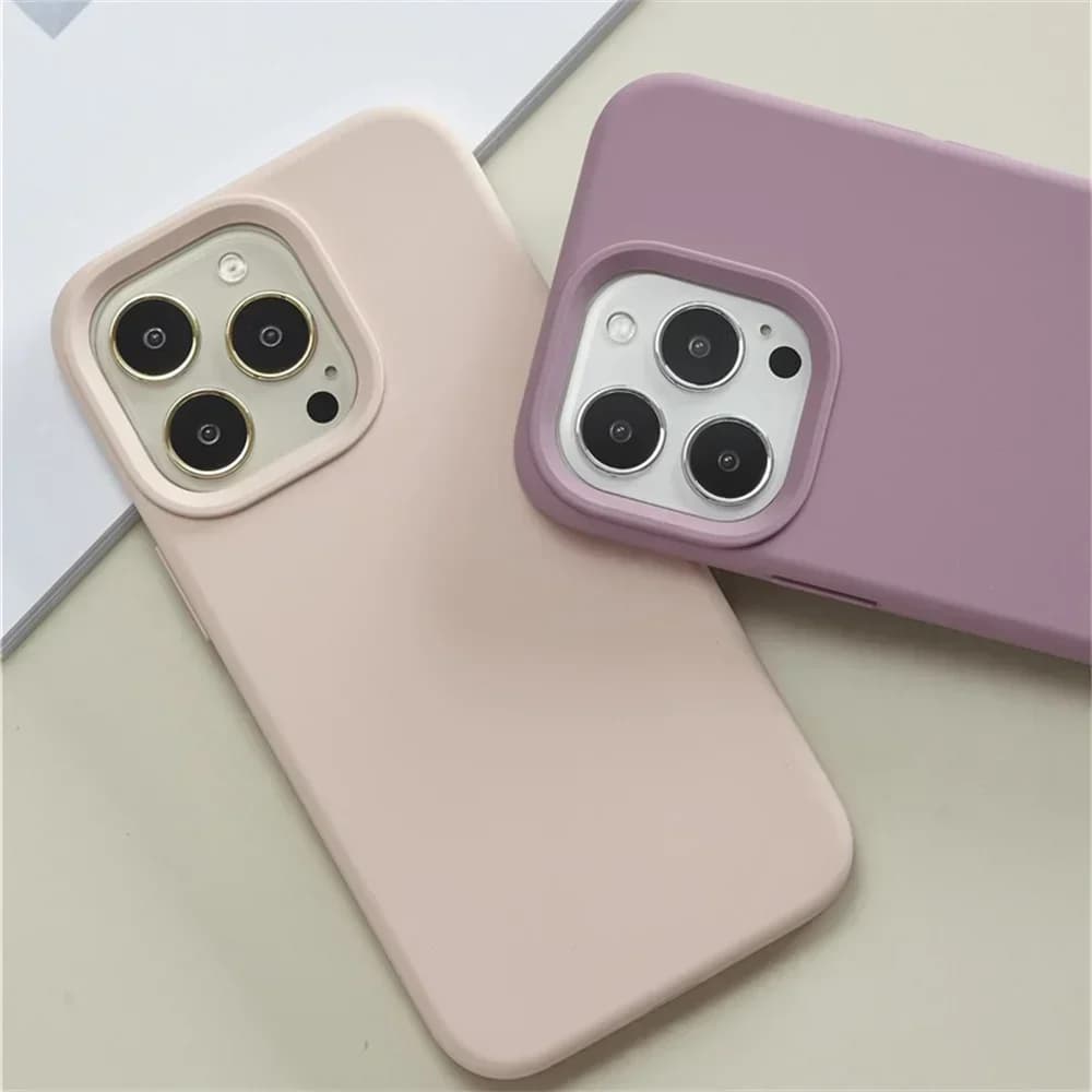 Shockproof Soft AccessorieFashion Liquid Silicone Phone Case For iPhone 11 12 13 14 15 Pro Max 7 8 Plus SE2020 X XR XSMax Cover