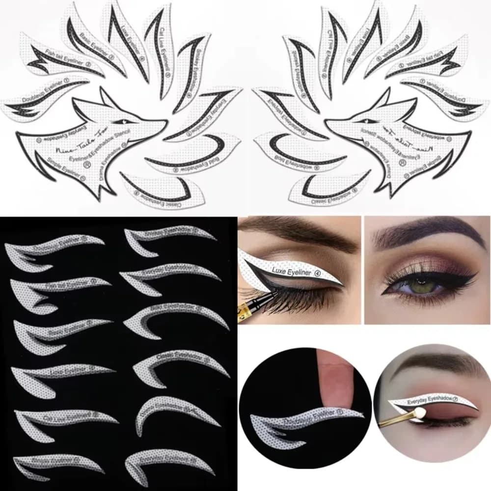Eyeliner Eyeliner Stencil Eyebrow Makeup Eyebrow Stencil Print Pattern Eyebrow Shaped Eyebrow Eyebrow Pattern Make-up Tool Card Stickers