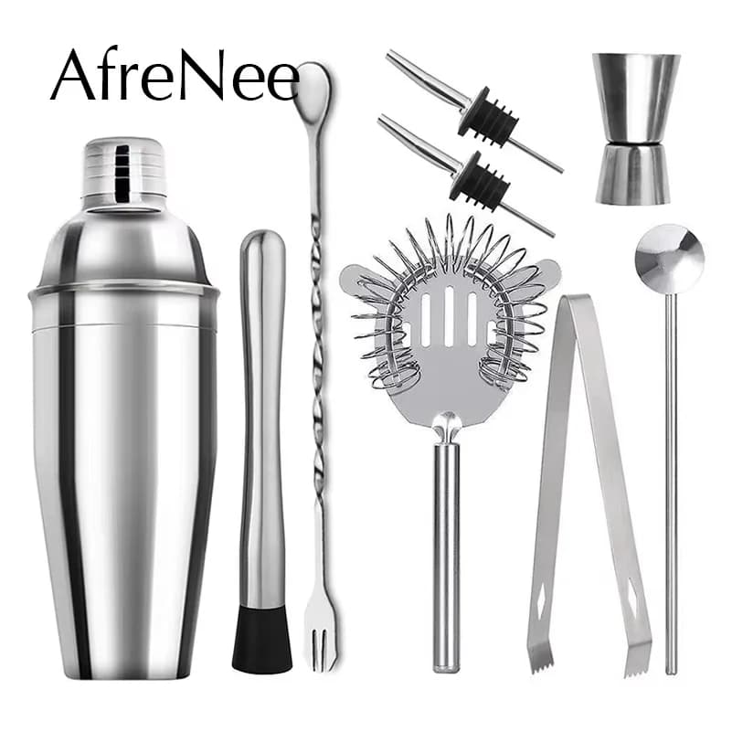 Profissional Cocktail Shaker Set Bartending Equipment Bar Wine Martini Drink Mixer Boston Shaker Bartender Kit Barware tools