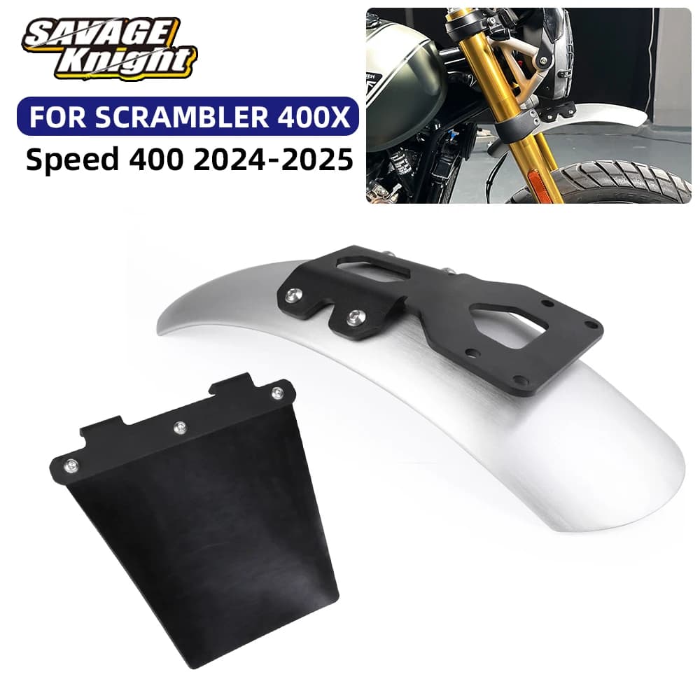 Parafango Anteriore e Posteriore per Speed 400 Scrambler 400X 2024-2026, Protezione Parafango Posteriore, Copertura Ammortizzatore, Scudo Protezione Speed400
