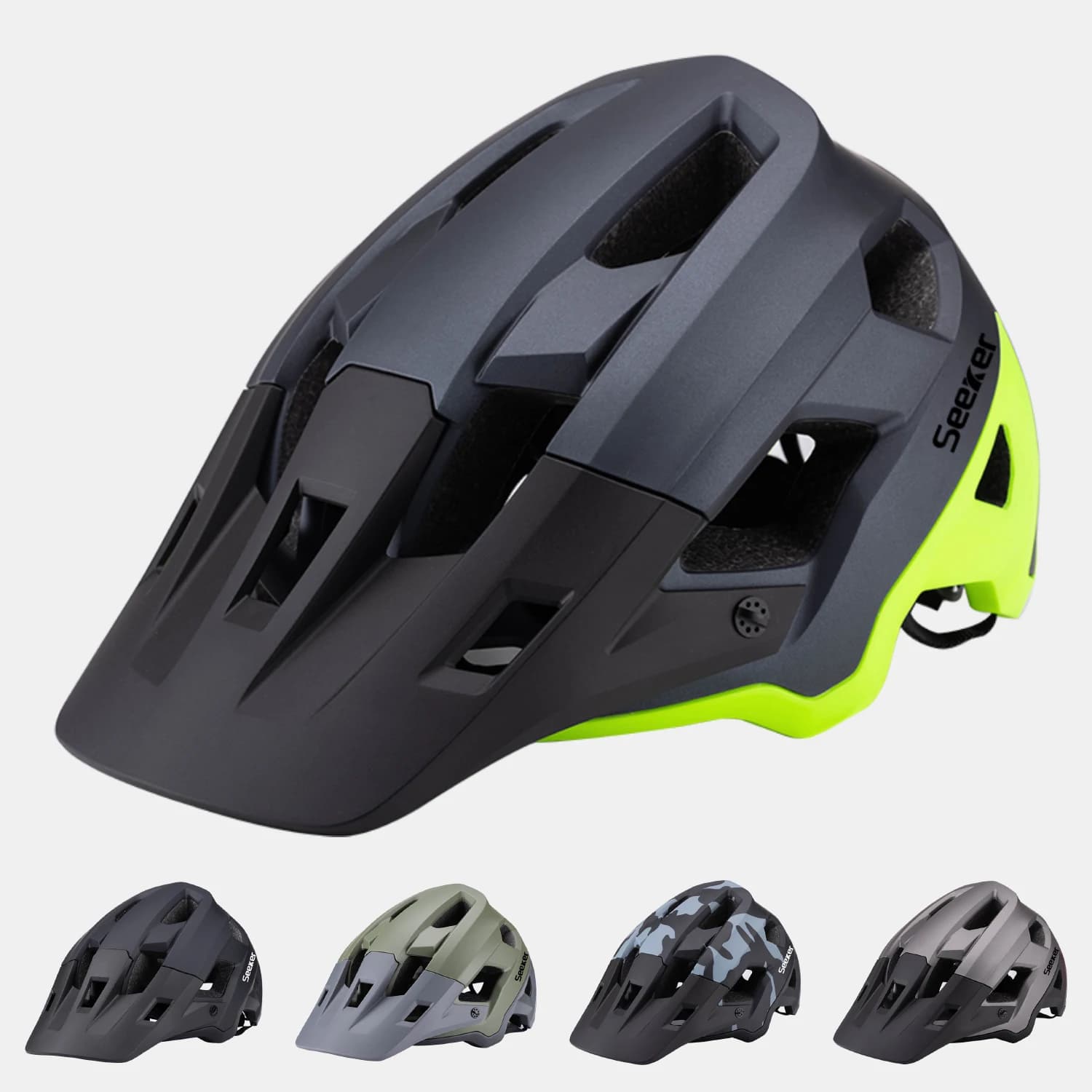 Mountain Bike Helmet Seeker Light Road Bike Helmet All-in-one Cycling Helmet for Men Adult Bike Equipment