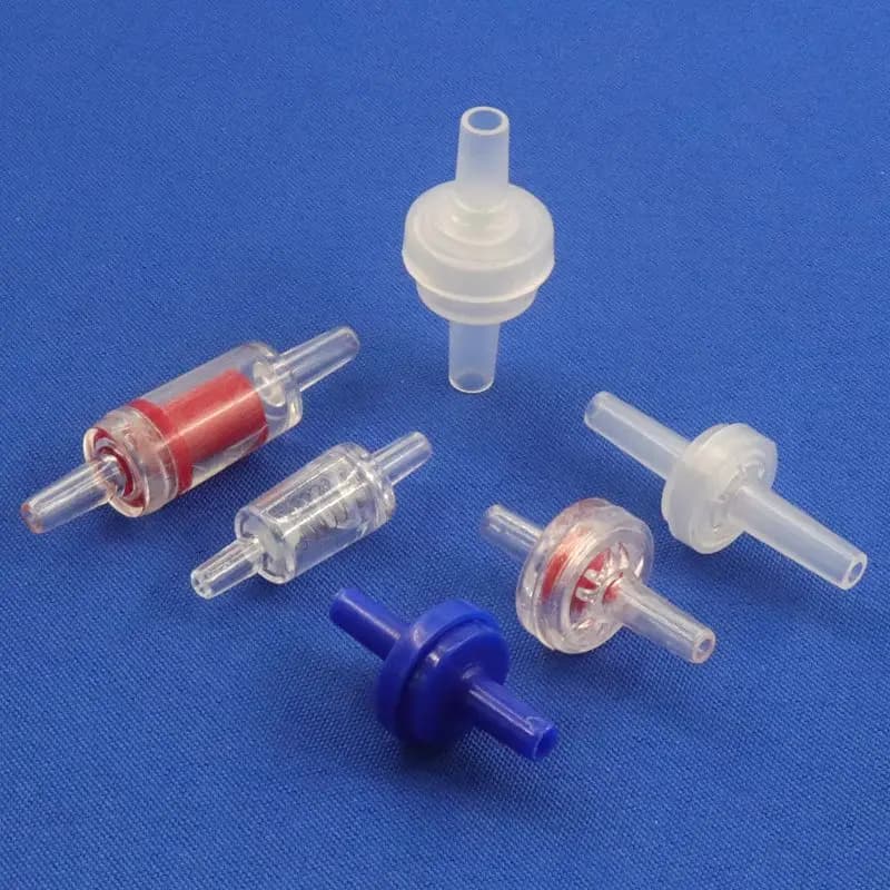 5 ~ 200 pcs 4 ~ 6mm plastic valve Non return irrigation tube joint valve unidirectional mouth flat fittings for aquarium tubes check valve