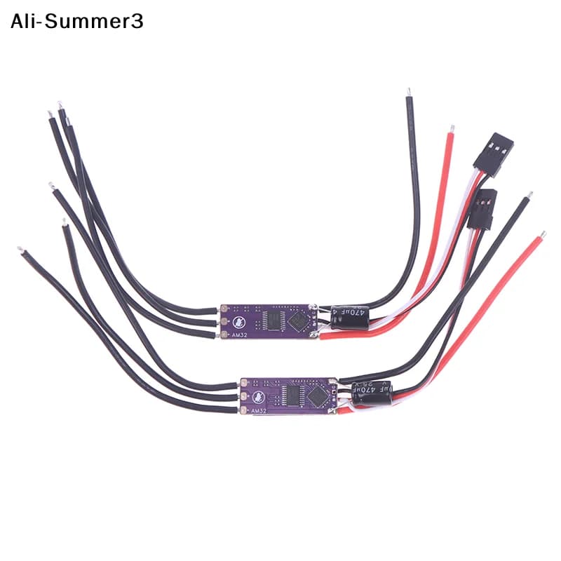 【Y1A】1Pc AM32 ESC a 32 bit 2-4S 30/40A con modulo BEC 5V2A e condensatore 35V470uF per motori brushless RC Crawler Drone