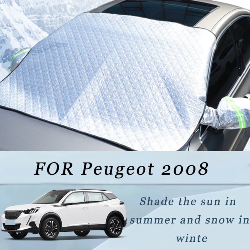 Addensato Auto Ora Parasole Parabrezza Copertura Con 5/9 Magneti Protezione UV Anti Neve Luce Solare Per Parabrezza Anteriore Per Peugeot 2008